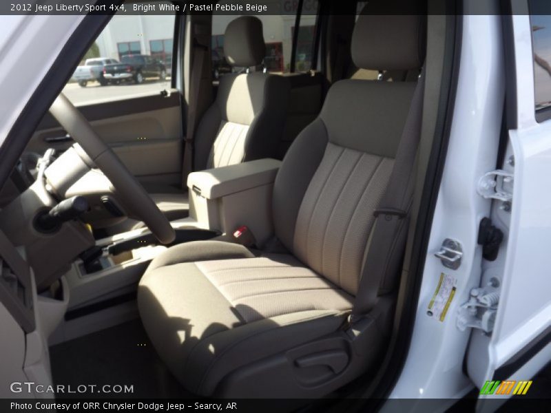 Bright White / Pastel Pebble Beige 2012 Jeep Liberty Sport 4x4