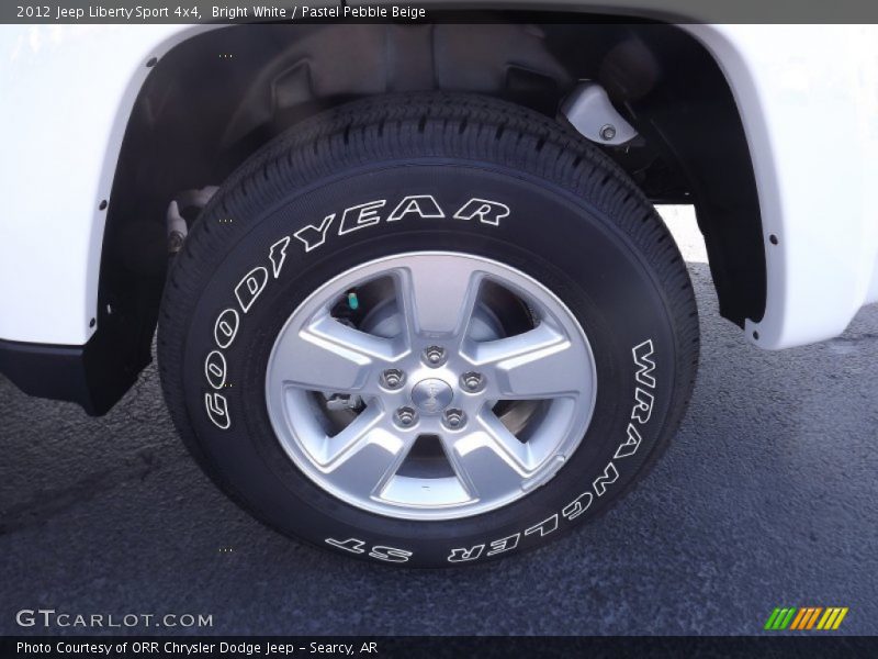 Bright White / Pastel Pebble Beige 2012 Jeep Liberty Sport 4x4