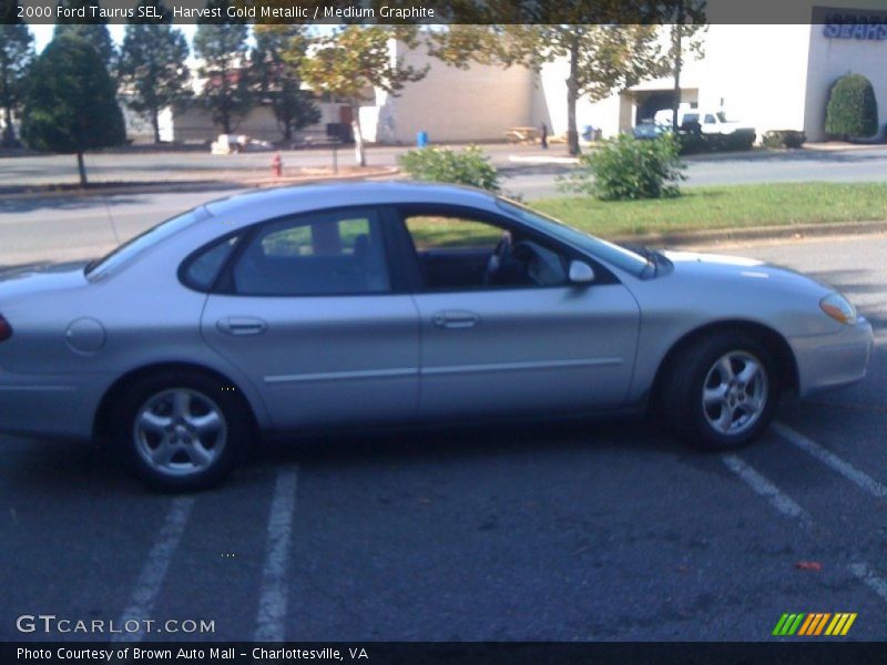 Harvest Gold Metallic / Medium Graphite 2000 Ford Taurus SEL
