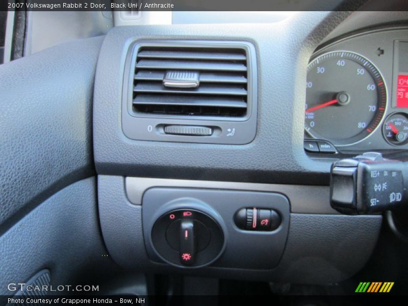 Black Uni / Anthracite 2007 Volkswagen Rabbit 2 Door