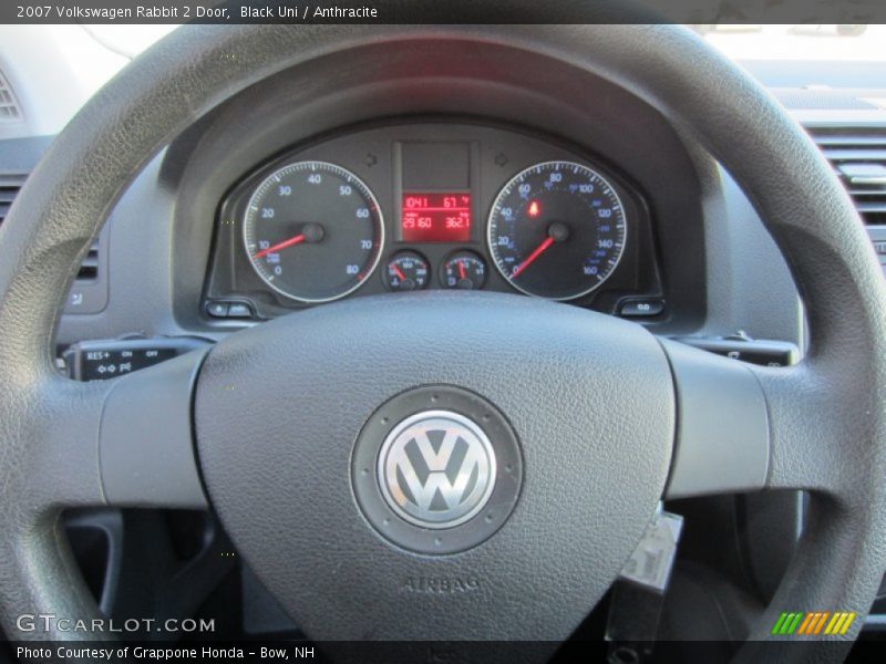 Black Uni / Anthracite 2007 Volkswagen Rabbit 2 Door