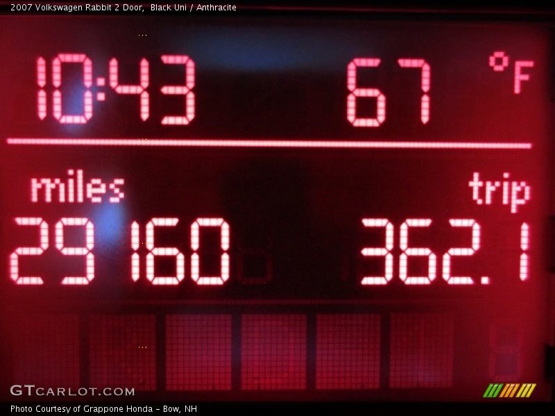 Black Uni / Anthracite 2007 Volkswagen Rabbit 2 Door