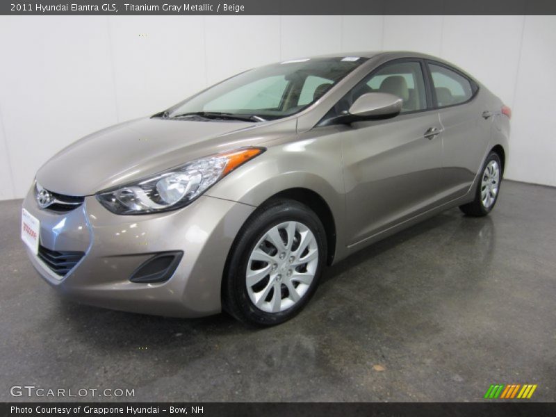 Titanium Gray Metallic / Beige 2011 Hyundai Elantra GLS