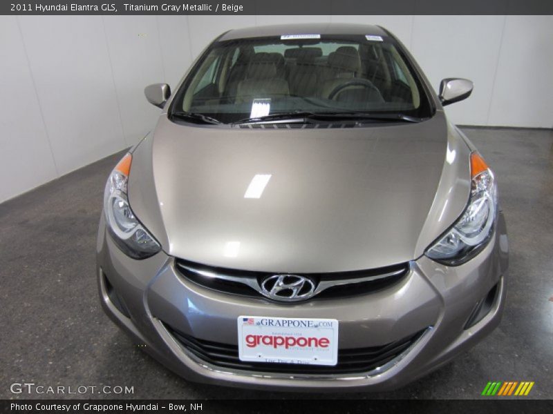 Titanium Gray Metallic / Beige 2011 Hyundai Elantra GLS