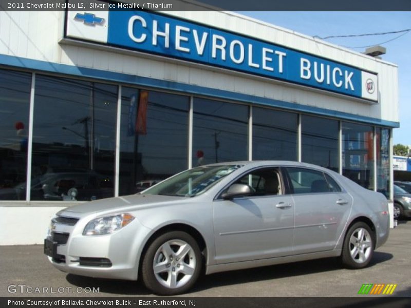 Silver Ice Metallic / Titanium 2011 Chevrolet Malibu LS
