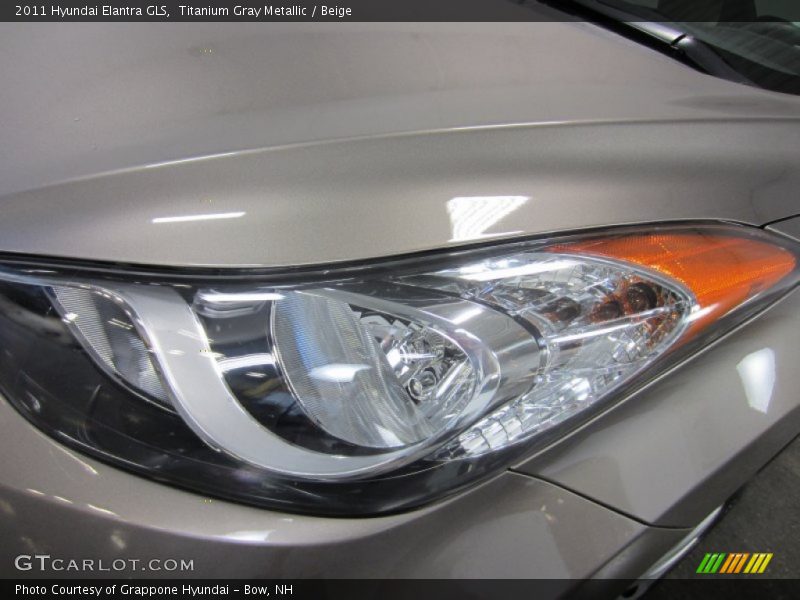 Titanium Gray Metallic / Beige 2011 Hyundai Elantra GLS