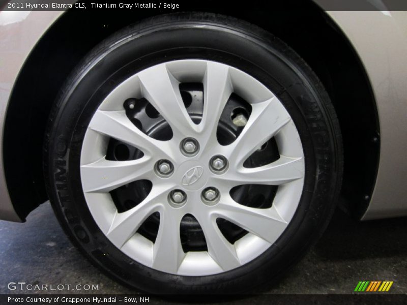 Titanium Gray Metallic / Beige 2011 Hyundai Elantra GLS