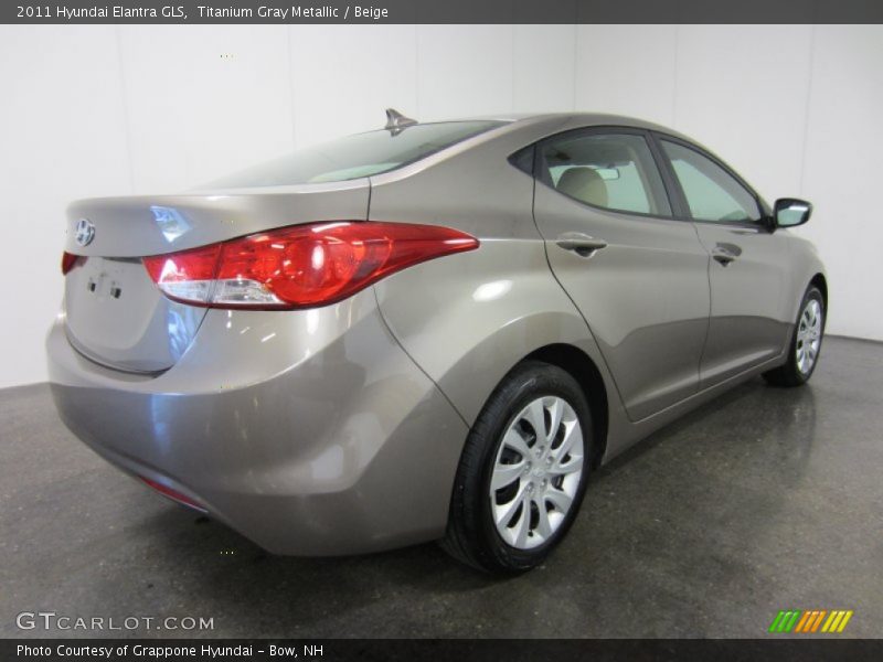 Titanium Gray Metallic / Beige 2011 Hyundai Elantra GLS