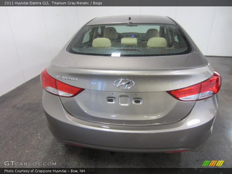 Titanium Gray Metallic / Beige 2011 Hyundai Elantra GLS