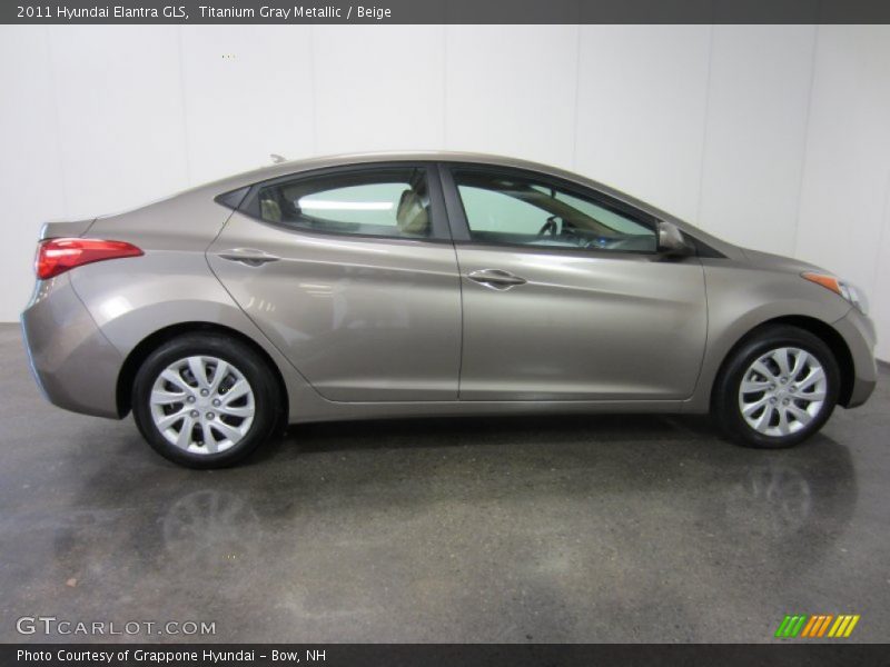 Titanium Gray Metallic / Beige 2011 Hyundai Elantra GLS