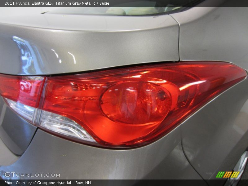 Titanium Gray Metallic / Beige 2011 Hyundai Elantra GLS