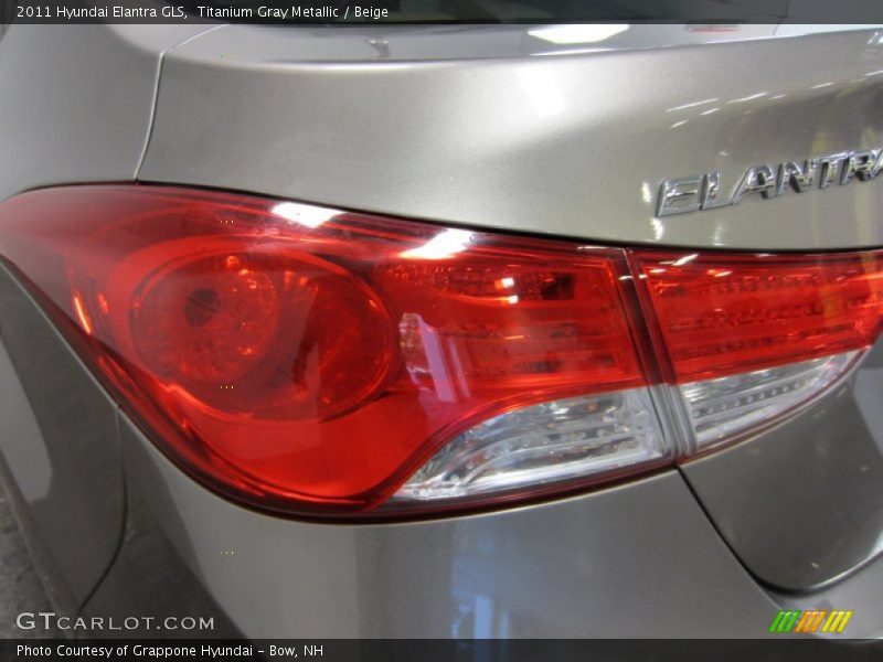 Titanium Gray Metallic / Beige 2011 Hyundai Elantra GLS