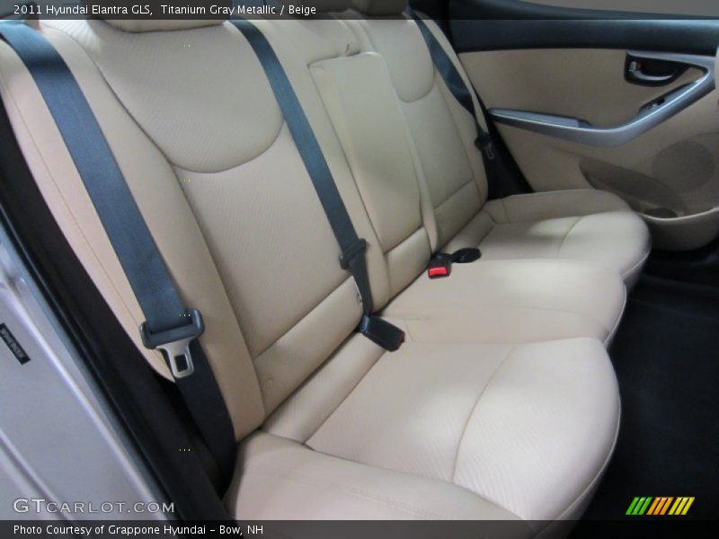 Titanium Gray Metallic / Beige 2011 Hyundai Elantra GLS