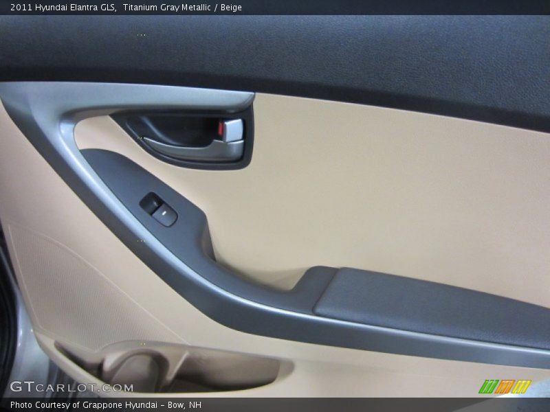 Titanium Gray Metallic / Beige 2011 Hyundai Elantra GLS