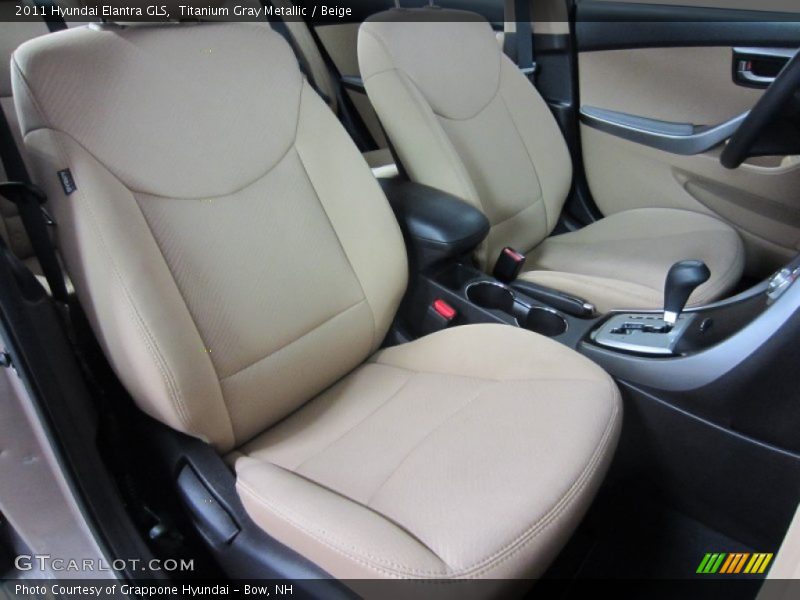 Titanium Gray Metallic / Beige 2011 Hyundai Elantra GLS