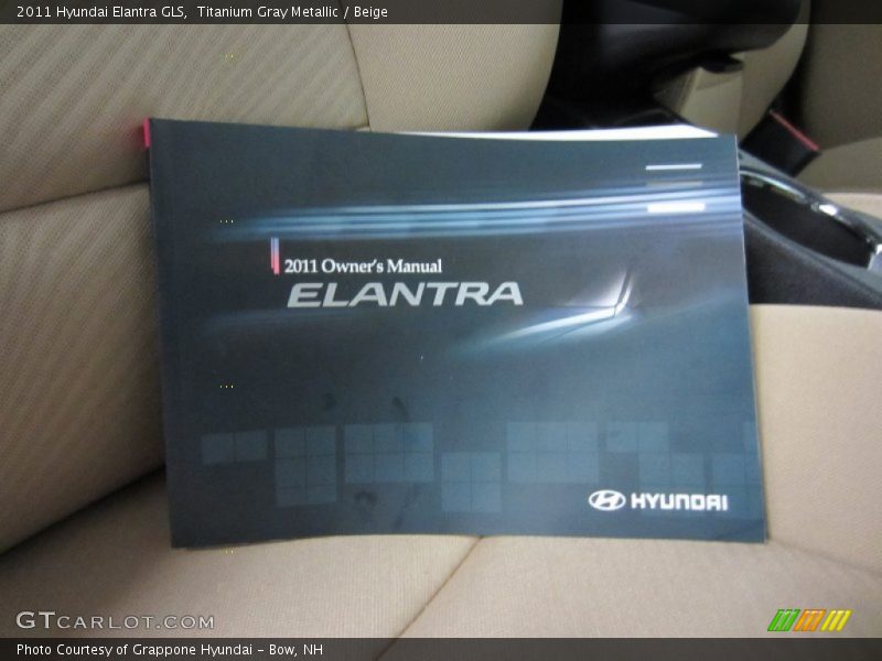 Titanium Gray Metallic / Beige 2011 Hyundai Elantra GLS