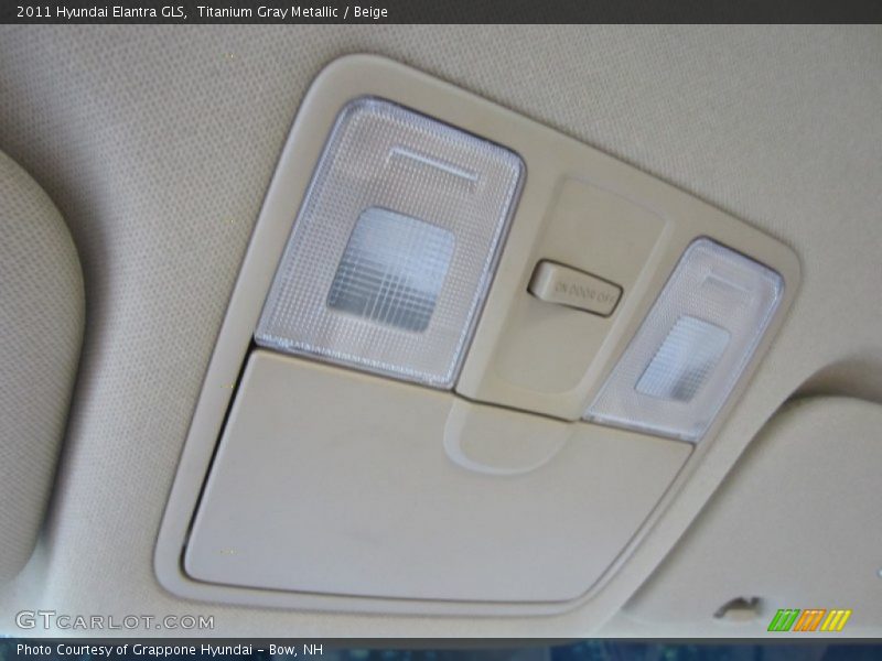 Titanium Gray Metallic / Beige 2011 Hyundai Elantra GLS