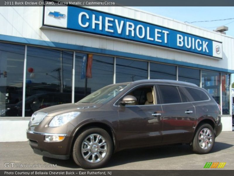 Cocoa Metallic / Cashmere/Cocoa 2011 Buick Enclave CXL AWD