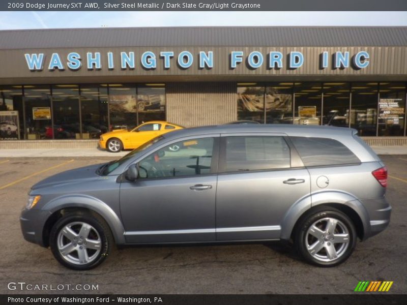 Silver Steel Metallic / Dark Slate Gray/Light Graystone 2009 Dodge Journey SXT AWD