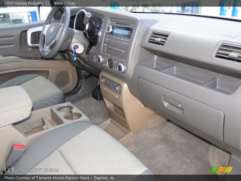 White / Gray 2007 Honda Ridgeline RT