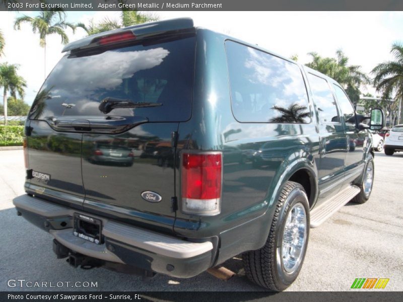 Aspen Green Metallic / Medium Parchment 2003 Ford Excursion Limited