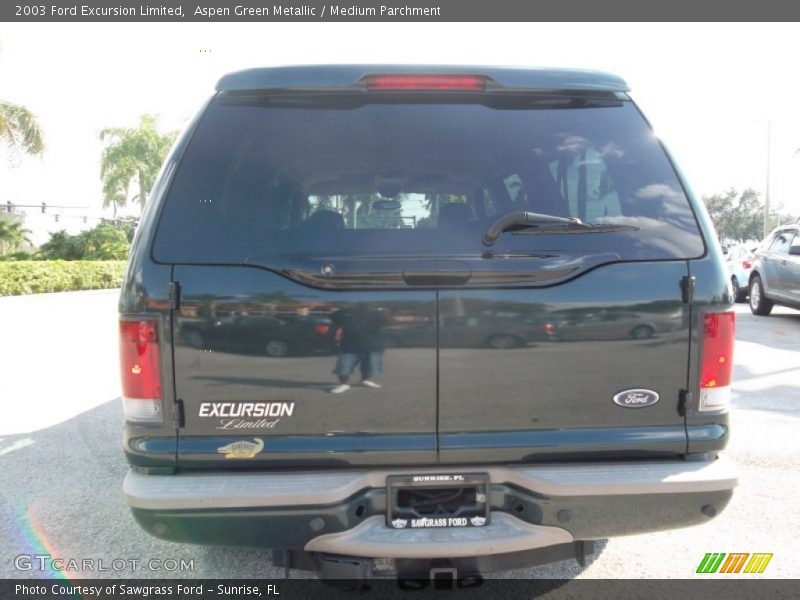 Aspen Green Metallic / Medium Parchment 2003 Ford Excursion Limited