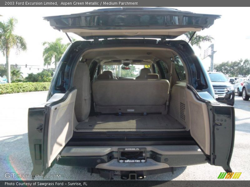 Aspen Green Metallic / Medium Parchment 2003 Ford Excursion Limited