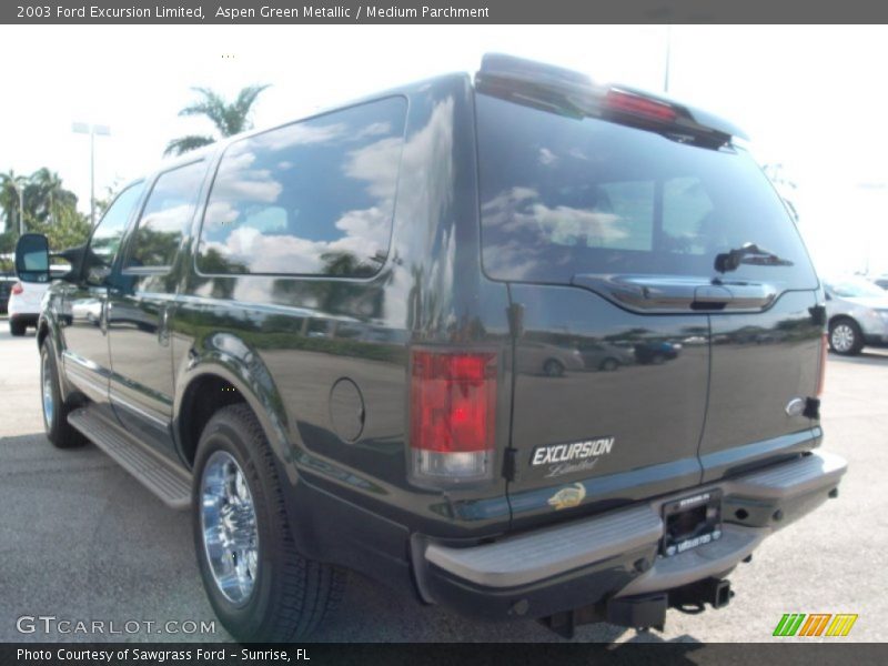 Aspen Green Metallic / Medium Parchment 2003 Ford Excursion Limited