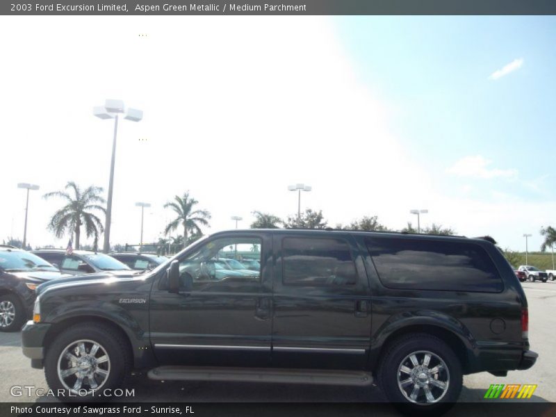 Aspen Green Metallic / Medium Parchment 2003 Ford Excursion Limited