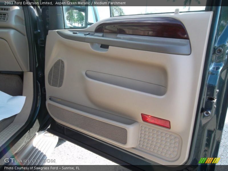 Aspen Green Metallic / Medium Parchment 2003 Ford Excursion Limited