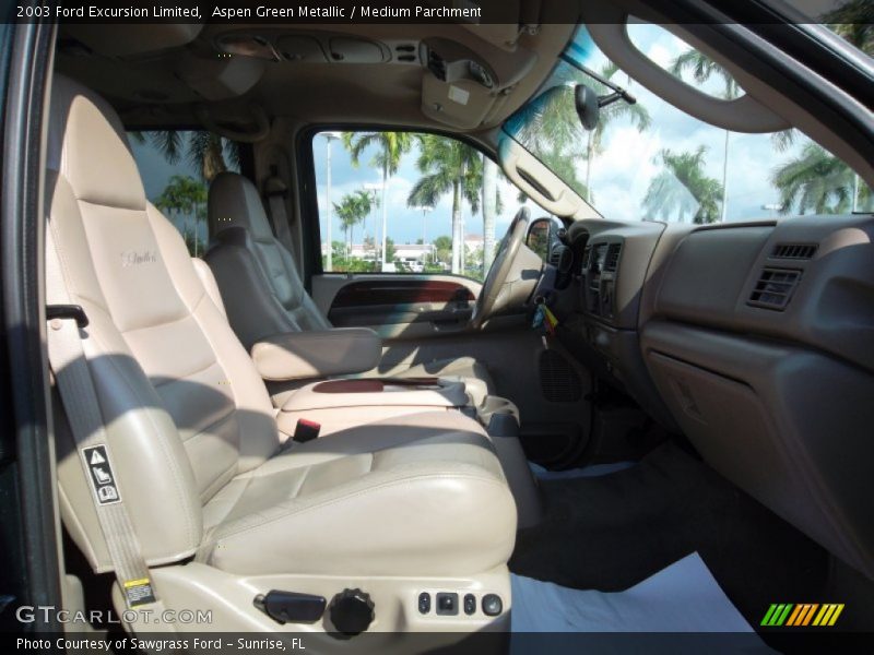 Aspen Green Metallic / Medium Parchment 2003 Ford Excursion Limited
