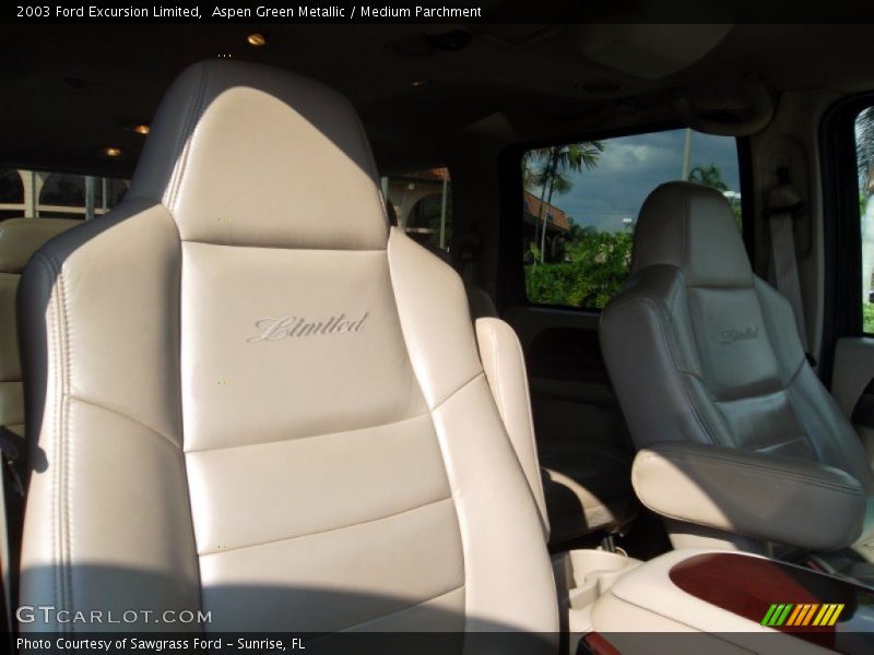 Aspen Green Metallic / Medium Parchment 2003 Ford Excursion Limited