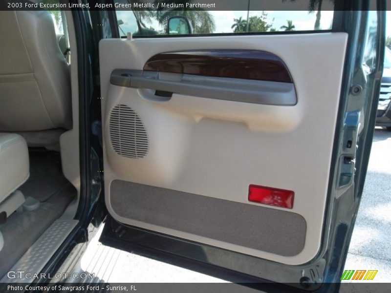 Aspen Green Metallic / Medium Parchment 2003 Ford Excursion Limited
