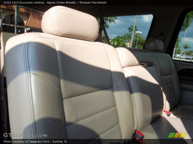 Aspen Green Metallic / Medium Parchment 2003 Ford Excursion Limited