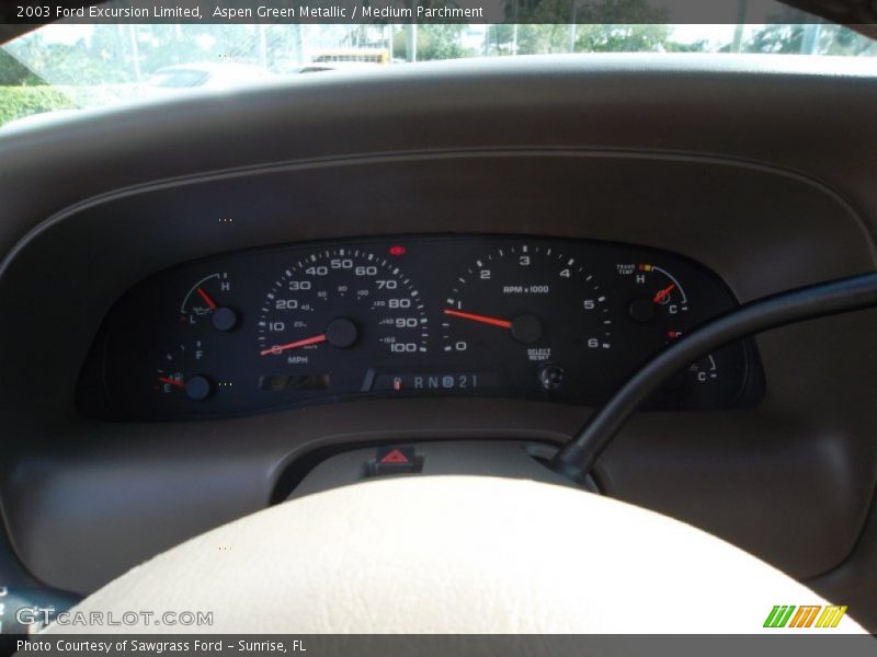 Aspen Green Metallic / Medium Parchment 2003 Ford Excursion Limited
