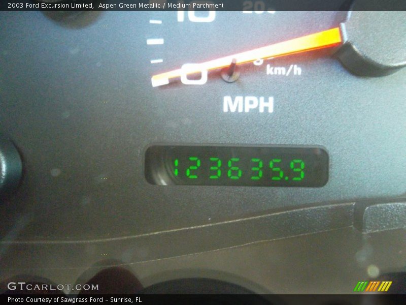 Aspen Green Metallic / Medium Parchment 2003 Ford Excursion Limited
