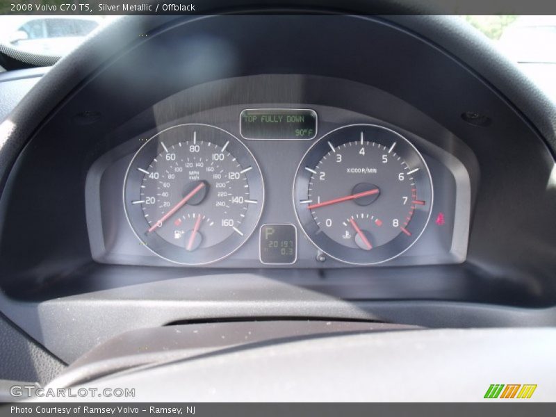 Silver Metallic / Offblack 2008 Volvo C70 T5