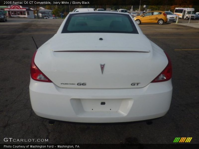 Ivory White / Ebony Black 2008 Pontiac G6 GT Convertible