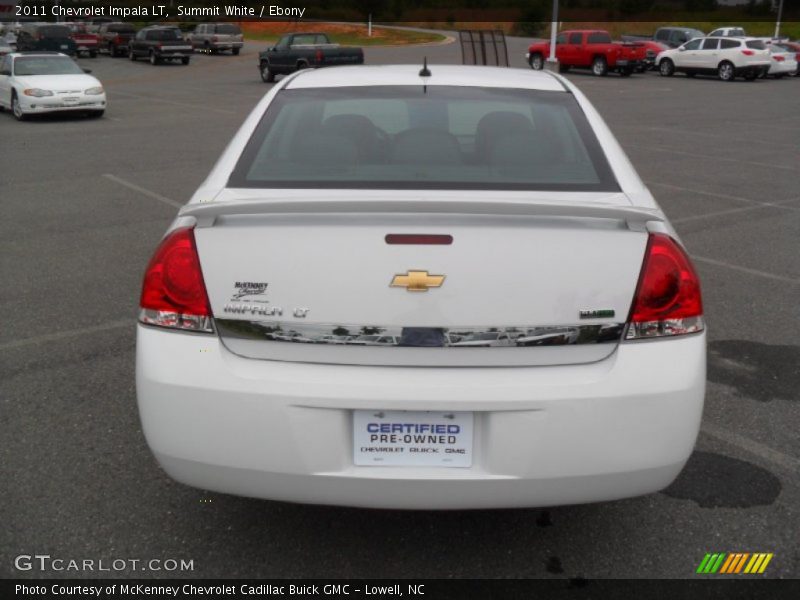 Summit White / Ebony 2011 Chevrolet Impala LT