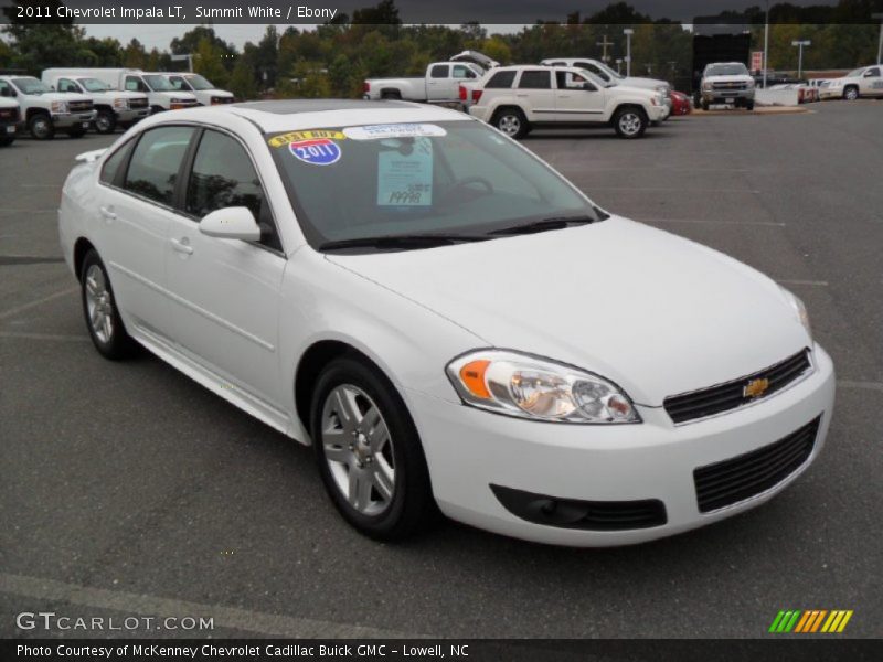 Summit White / Ebony 2011 Chevrolet Impala LT