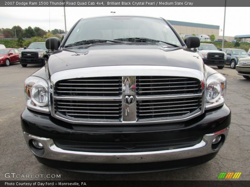 Brilliant Black Crystal Pearl / Medium Slate Gray 2007 Dodge Ram 1500 Thunder Road Quad Cab 4x4
