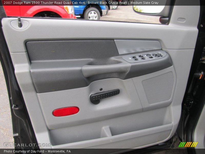 Brilliant Black Crystal Pearl / Medium Slate Gray 2007 Dodge Ram 1500 Thunder Road Quad Cab 4x4