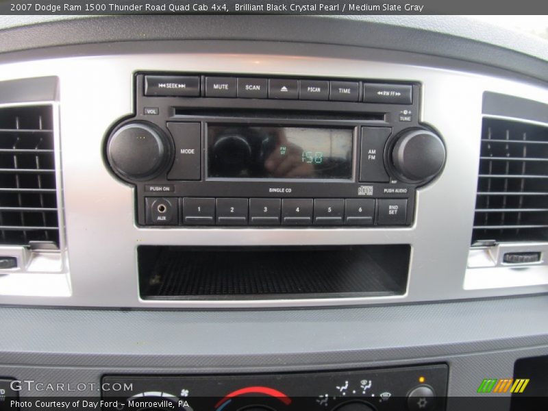 Brilliant Black Crystal Pearl / Medium Slate Gray 2007 Dodge Ram 1500 Thunder Road Quad Cab 4x4