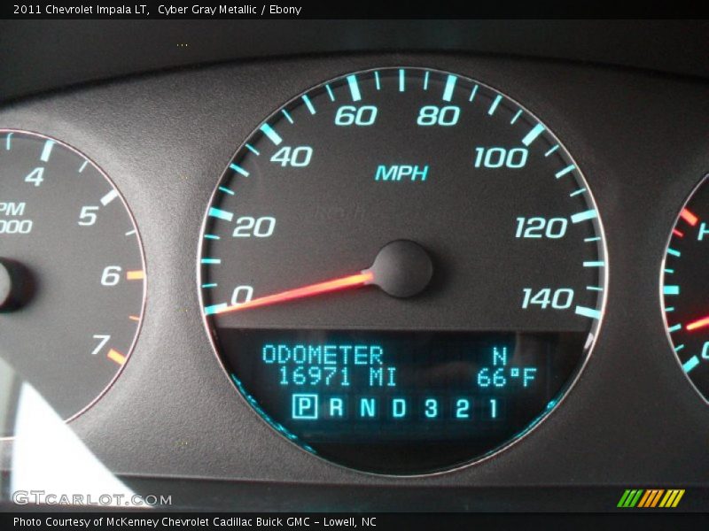 Cyber Gray Metallic / Ebony 2011 Chevrolet Impala LT