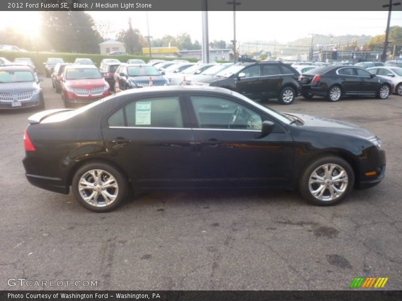 Black / Medium Light Stone 2012 Ford Fusion SE