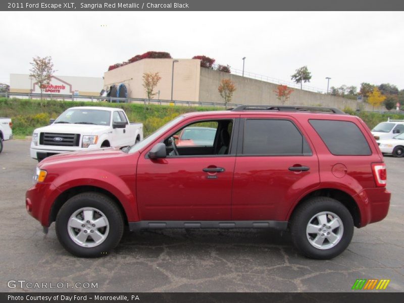 Sangria Red Metallic / Charcoal Black 2011 Ford Escape XLT