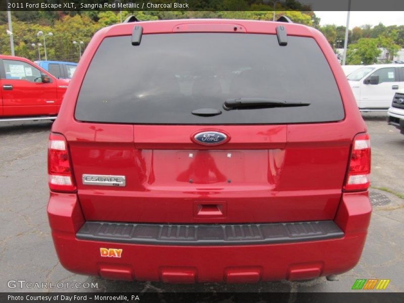 Sangria Red Metallic / Charcoal Black 2011 Ford Escape XLT