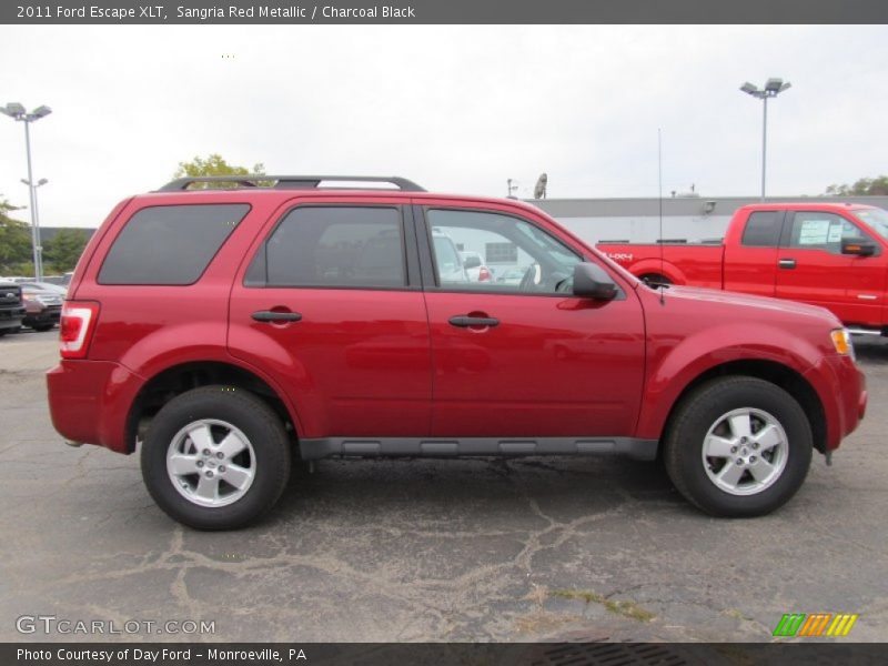 Sangria Red Metallic / Charcoal Black 2011 Ford Escape XLT