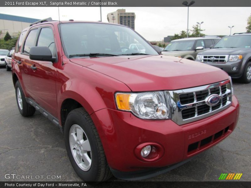 Sangria Red Metallic / Charcoal Black 2011 Ford Escape XLT