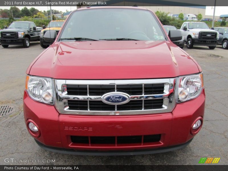 Sangria Red Metallic / Charcoal Black 2011 Ford Escape XLT